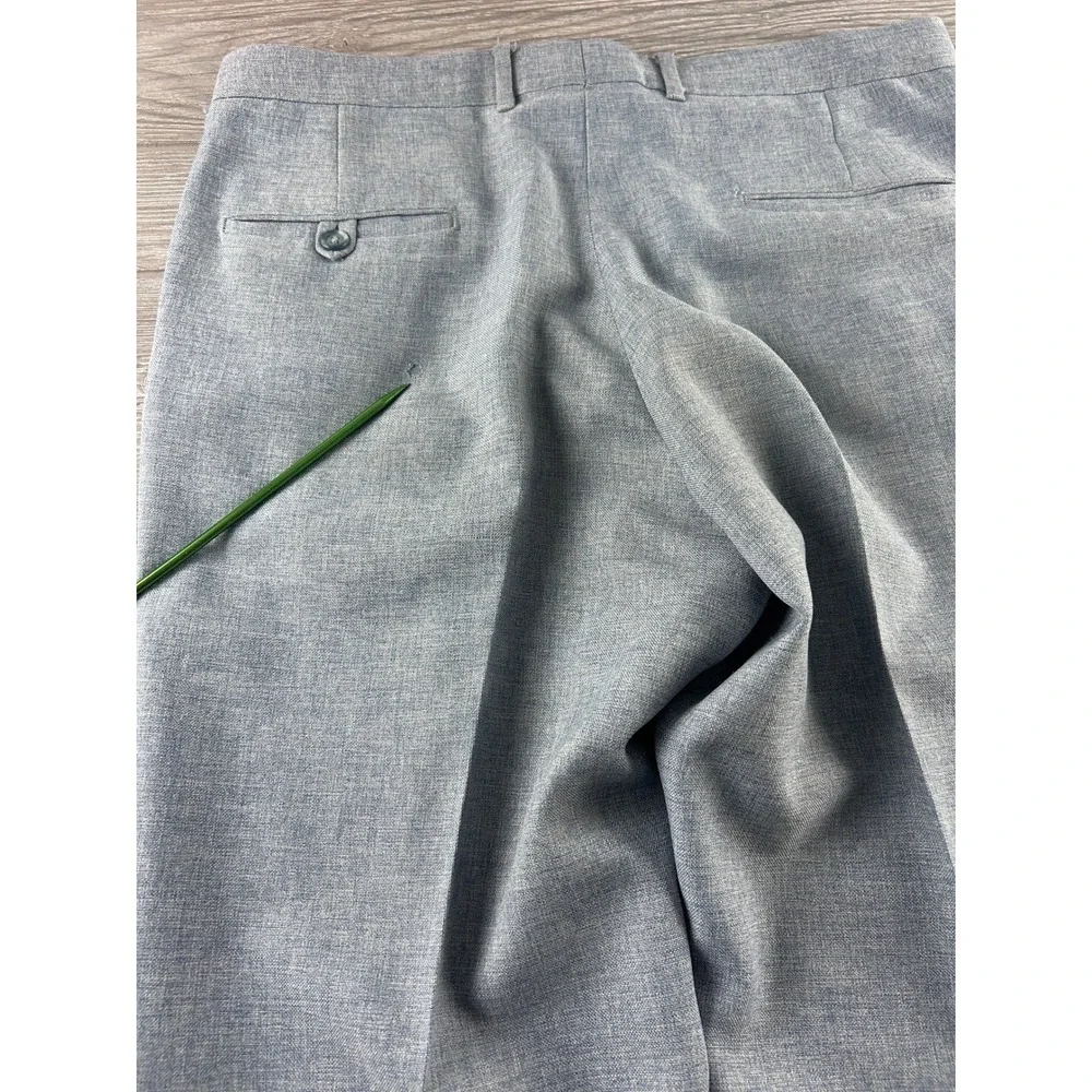 Vintage Levis Action Slacks Mens 37x31.5 Light Blue Heathered Straight Leg Pants